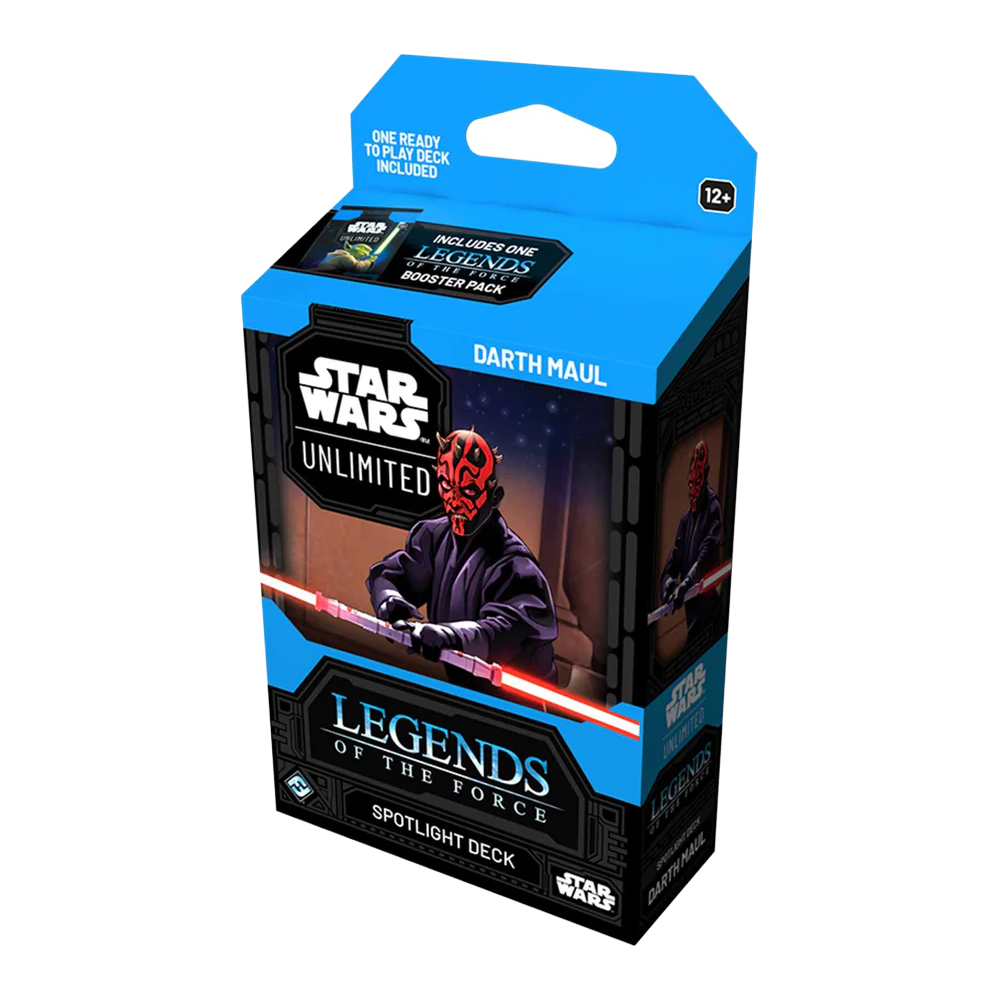 Star Wars: Unlimited Spotlight Deck - Darth Maul - Legends of the Force Display