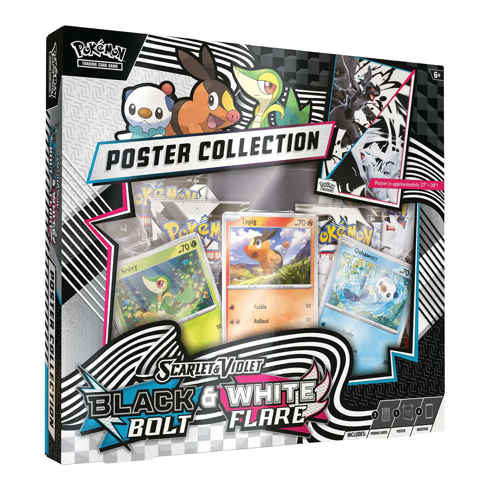 Pokémon TCG: Black Bolt & White Flare Unova Poster Collection