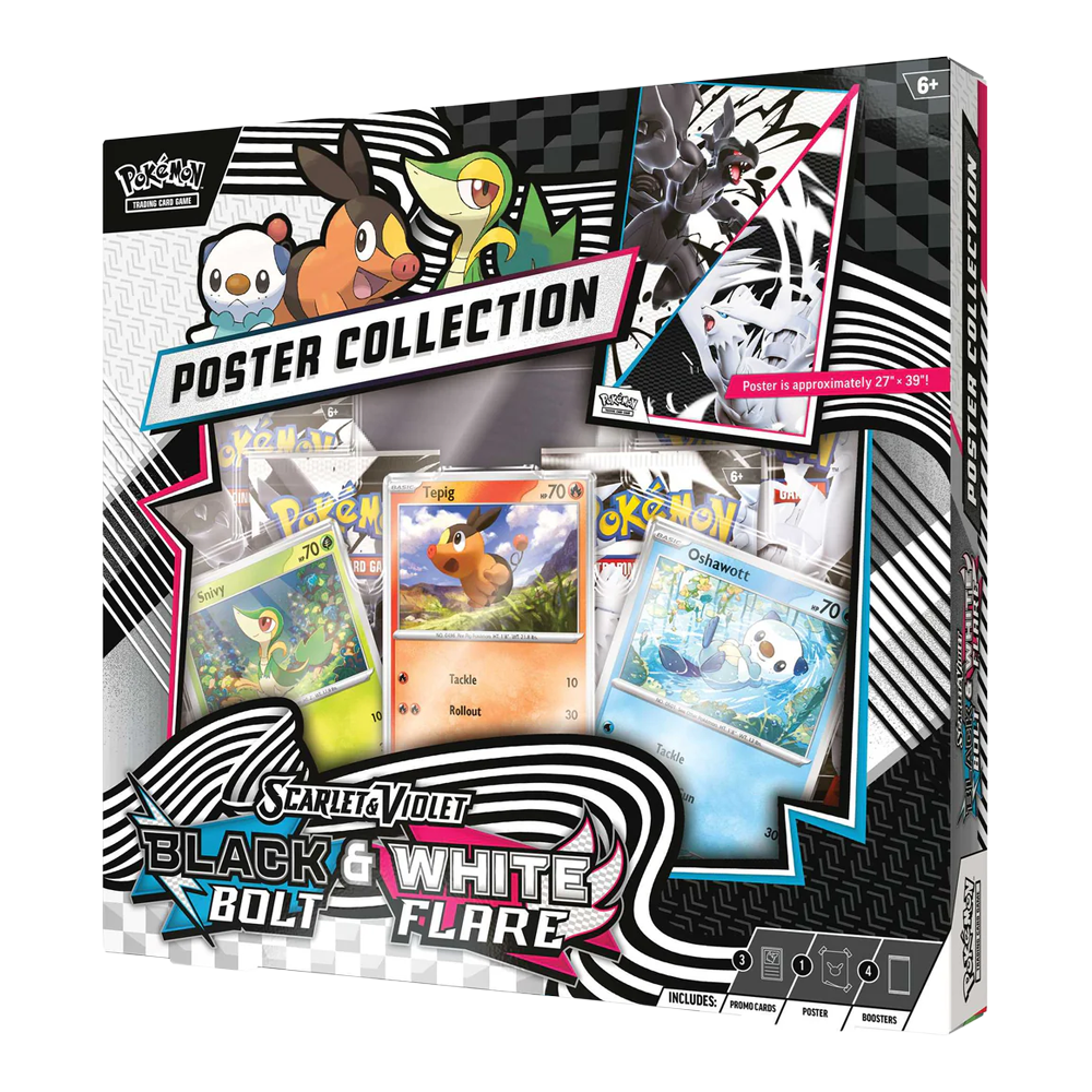 Pokémon TCG: Black Bolt & White Flare Unova Poster Collection