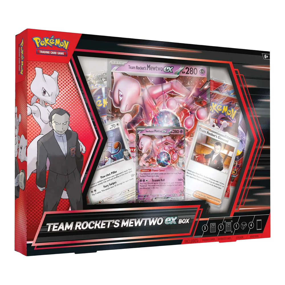 Pokémon TCG: Team Rocket's Mewtwo ex Box