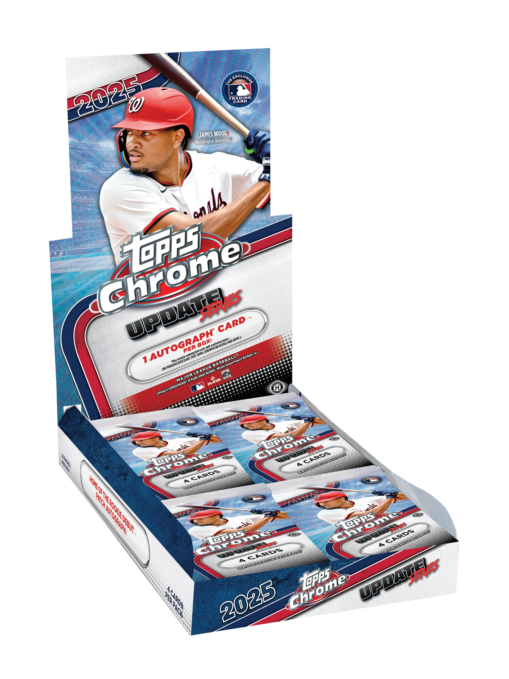2025 Topps Chrome Baseball Update Series - Hobby Box