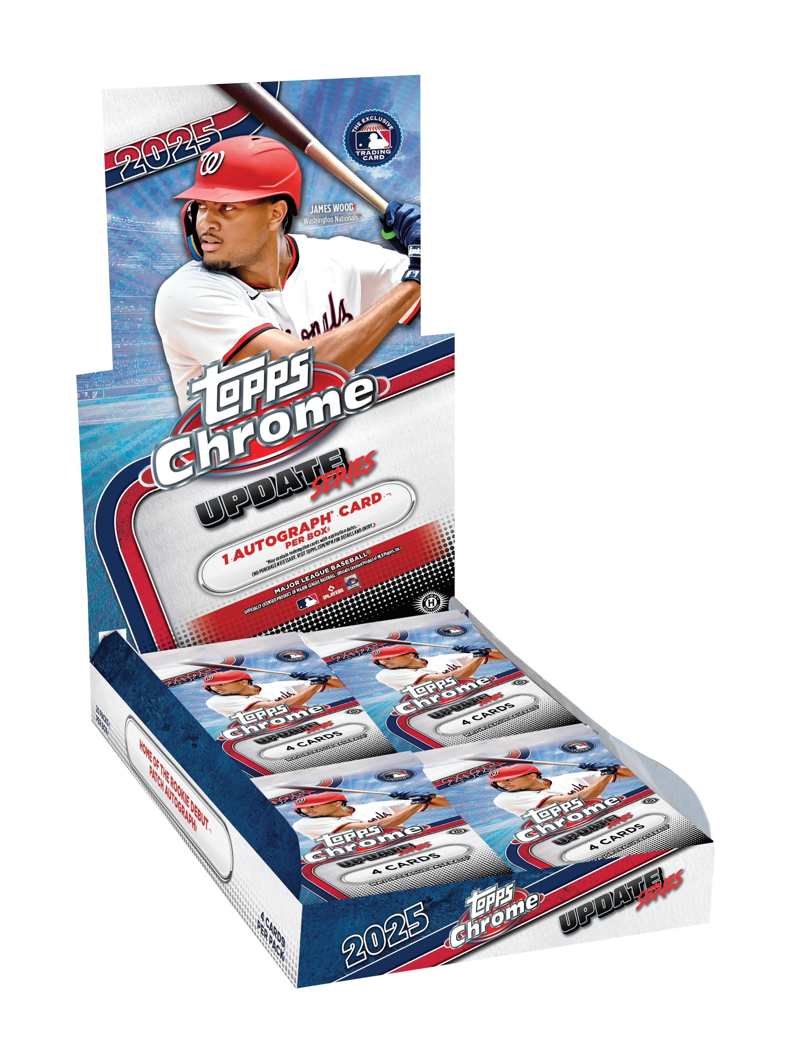 2025 Topps Chrome Baseball Update Series - Hobby Box