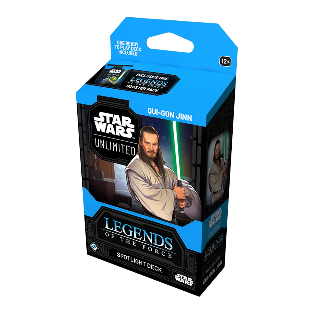 Star Wars: Unlimited Spotlight Deck - QuiGonJinn - Legends of the Force Display
