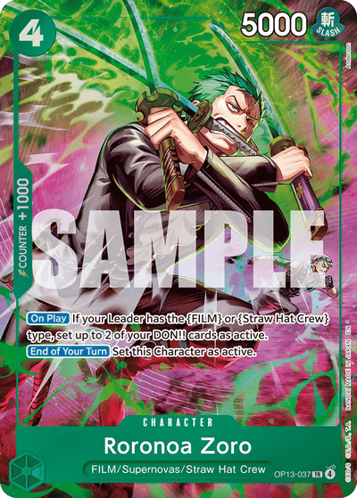 #OP13-037 Roronoa Zoro