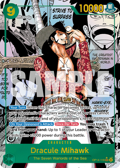 #OP14-119 Dracule Mihawk
