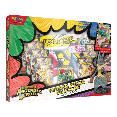 Pokémon TCG: Mega Evolution Ascended Heroes - Mega Lucario ex Premium Poster Collection