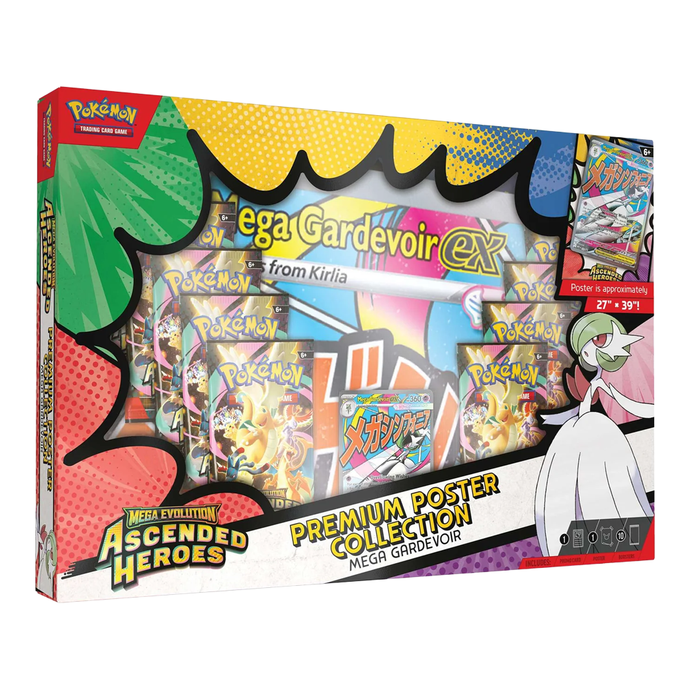 Pokémon TCG: Mega Evolution Ascended Heroes - Mega Gardevoir ex Premium Poster Collection