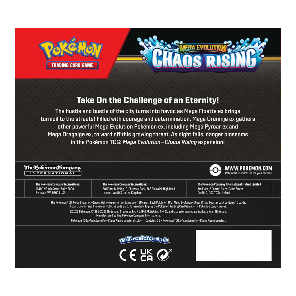 Pokémon TCG: Mega Evolution Chaos Rising - Boosters Box