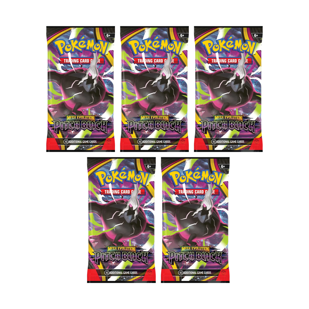 Pokémon TCG: Mega Evolution Pitch Black - Booster Pack X5