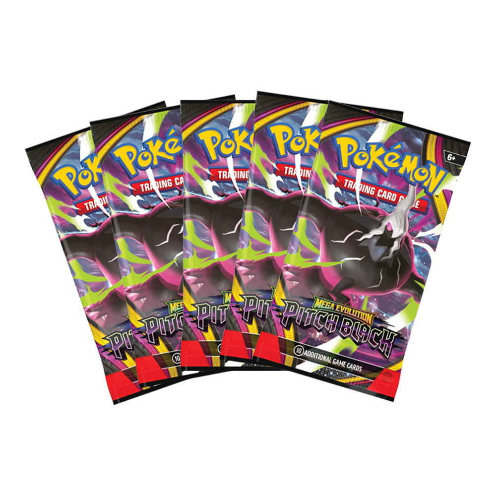 Pokémon TCG: Mega Evolution Pitch Black - Booster Pack X5