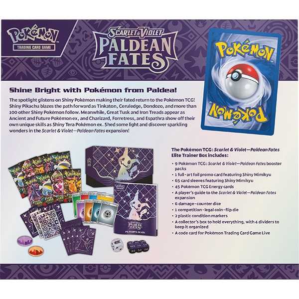 Pokemon TCG: Scarlet & Violet - Paldean Fates Elite Trainer Box