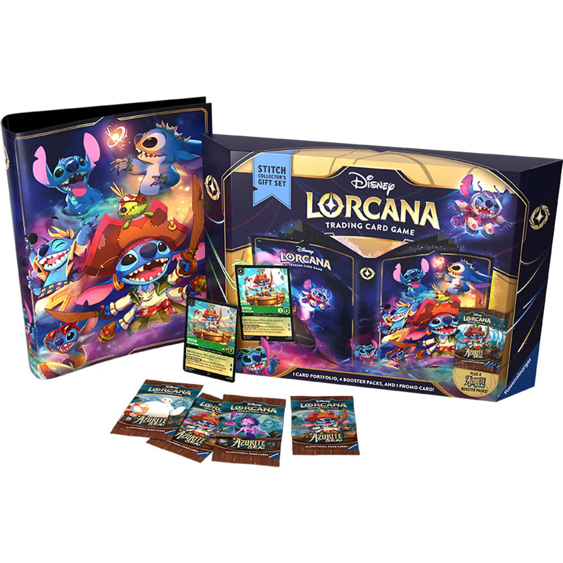 Disney Lorcana Trading Card Game - Stitch Collector’s Gift Set - Set Azurite Sea