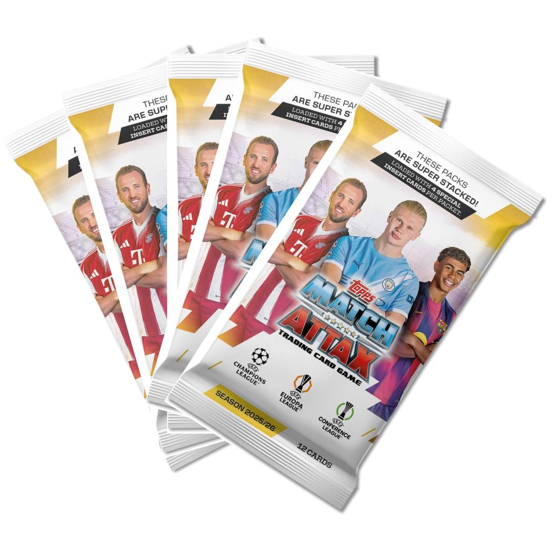 Match Attax 2025/26 Champions League Card Packet X5