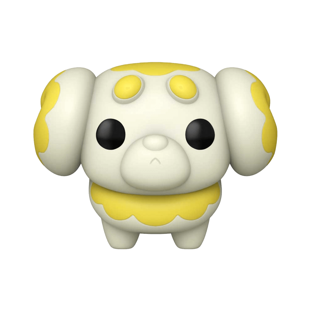 Funko Pop Games: Pokemon - Fidough vinyl figure, 2.45 inches, collectible Pokémon character with yellow accents, front view.