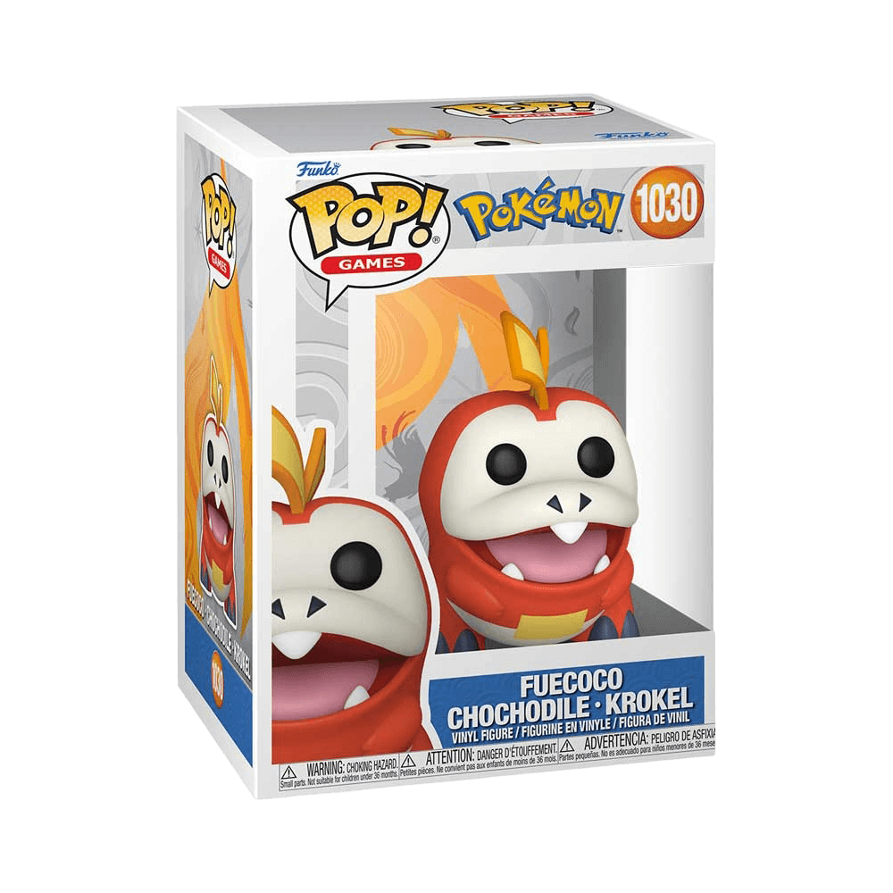 Funko Pop Games: Pokemon - Fuecoco vinyl figure in box for collectors and Pokemon trainers.