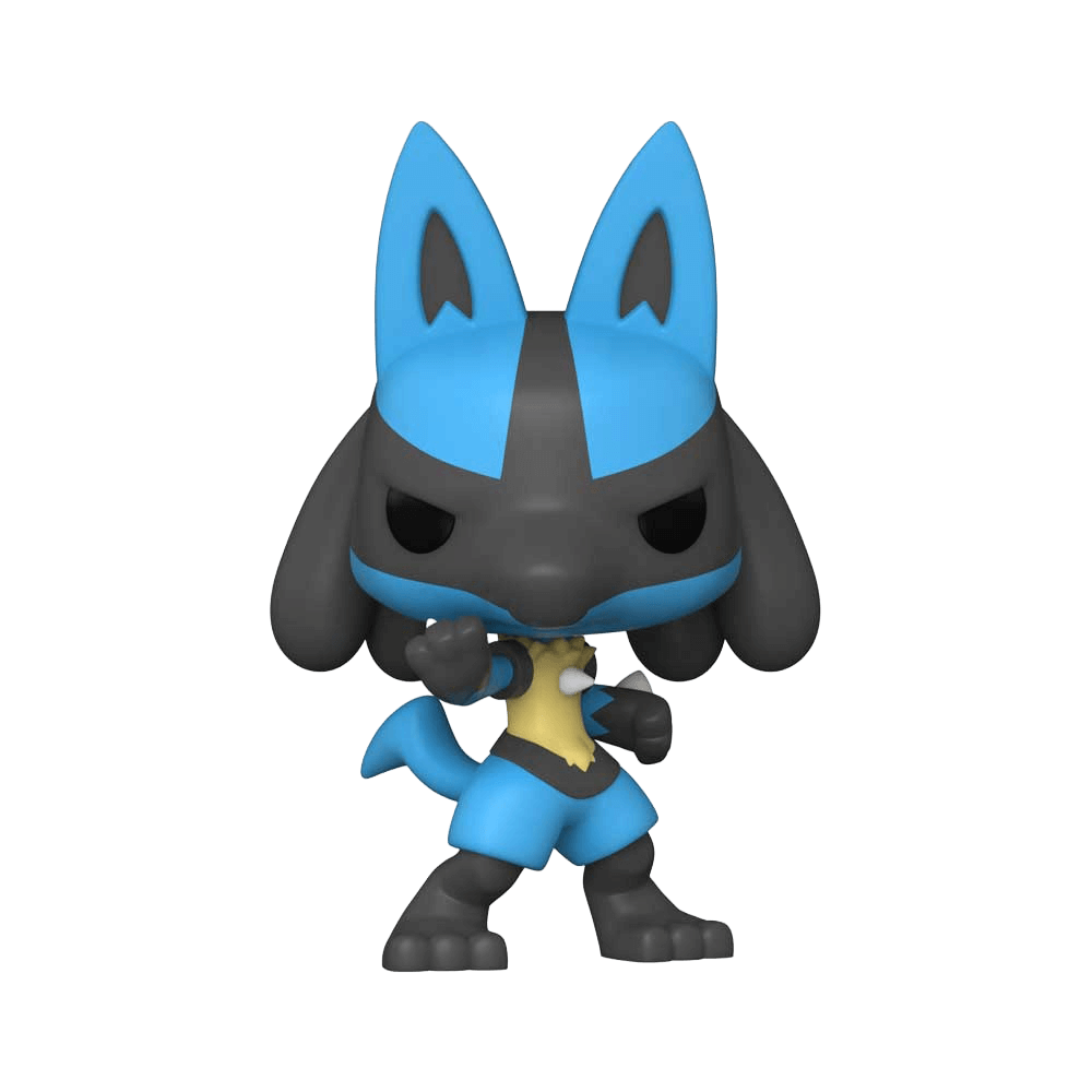 Funko Pop Games: Pokemon Lucario vinyl figure, collectible 4-inch tall toy, exclusive for Pokémon fans and collectors