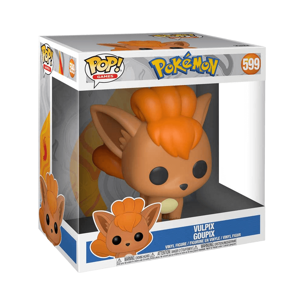 Funko Pop Jumbo: Pokemon - Vulpix vinyl figure in box, 8.9-inch collectible for Pokémon fans