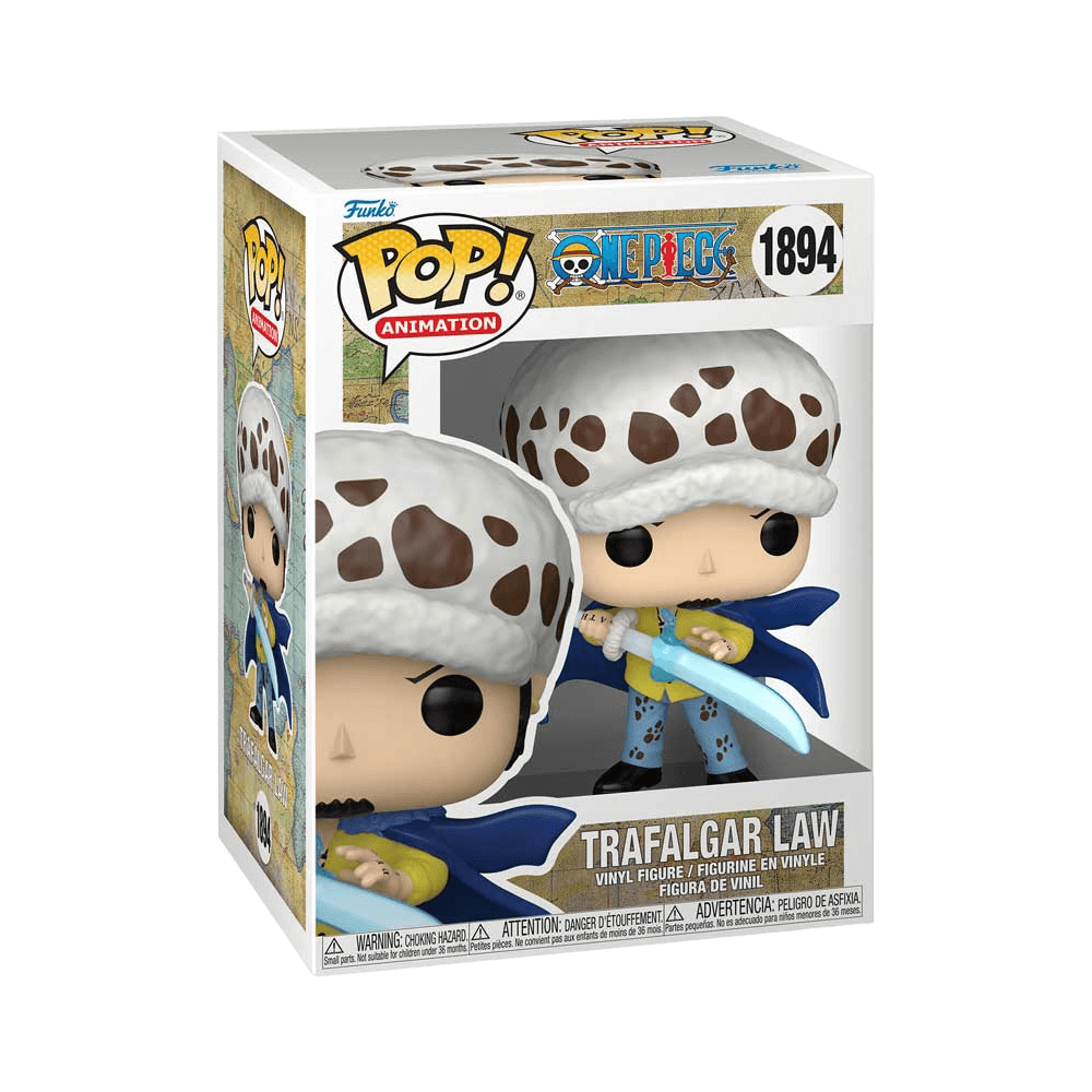 Funko Pop Animation: One Piece - Law with Anesthesia figure in box
