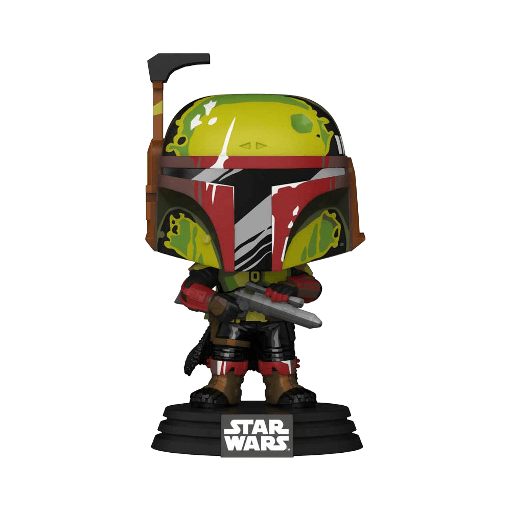 Funko Pop Star Wars: Boba Fett 4.9-inch vinyl bobblehead collectible with retro design and Star Wars base.
