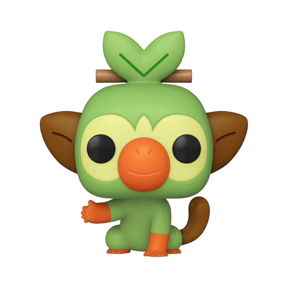 Funko Pop Games: Pokemon Grookey vinyl figure, 3.65 inches tall, collectible toy for Pokémon enthusiasts and trainers.