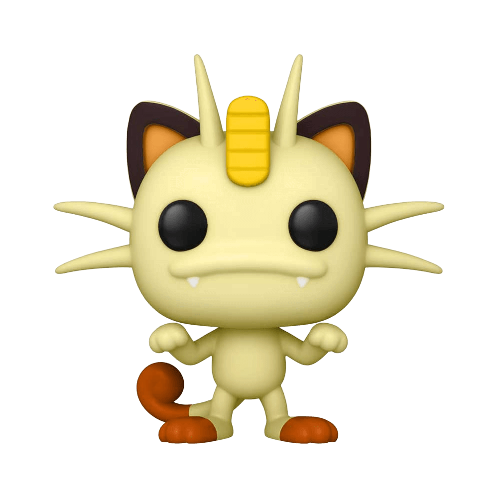 Funko Pop Games: Pokemon - Meowth vinyl figure, 3.35 inches tall, collectible toy for Pokémon fans.