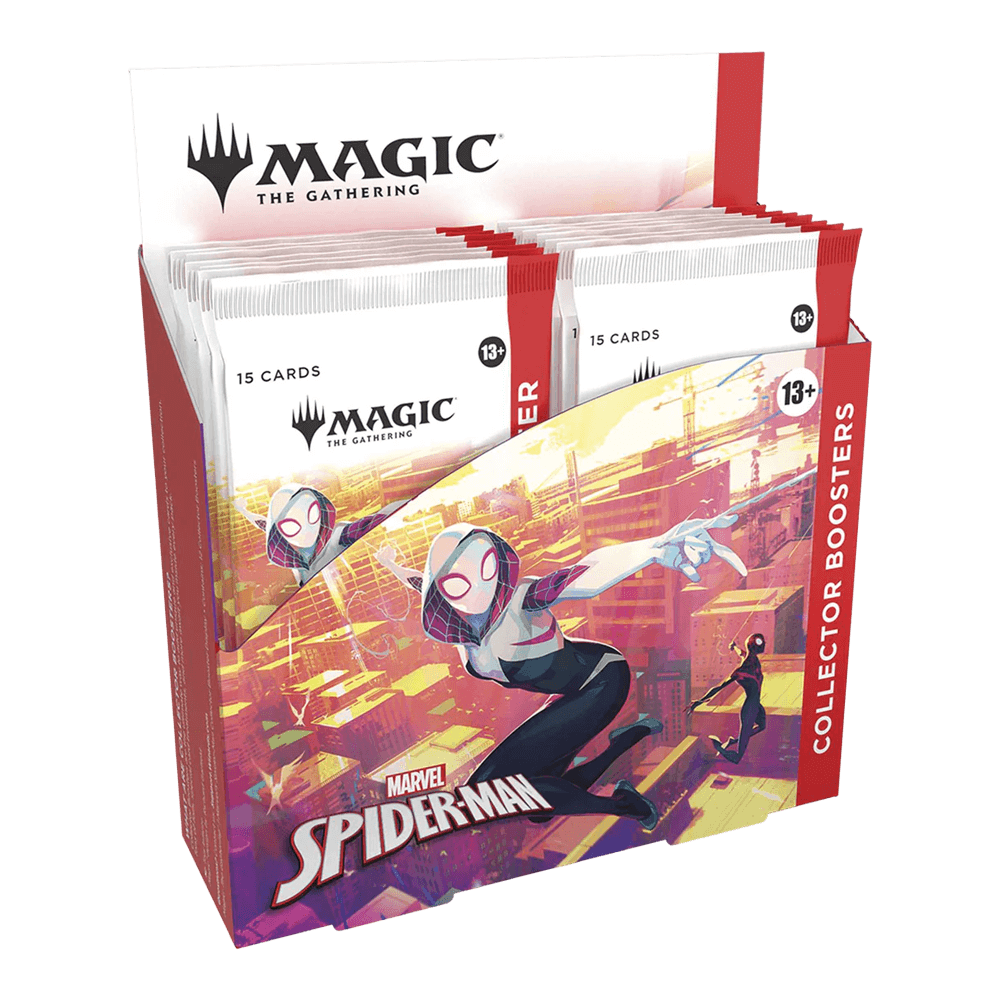 Magic: The Gathering: Marvel's Spider-Man Collector Booster Box featuring Spider-Man artwork
