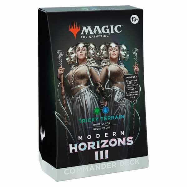 Magic: The Gathering: Modern Horizons 3 Commander Deck - Tricky Terrain packaging