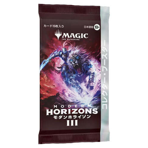 Magic: The Gathering - Modern Horizons 3 Japanese Collector Booster pack showcasing vibrant artwork.