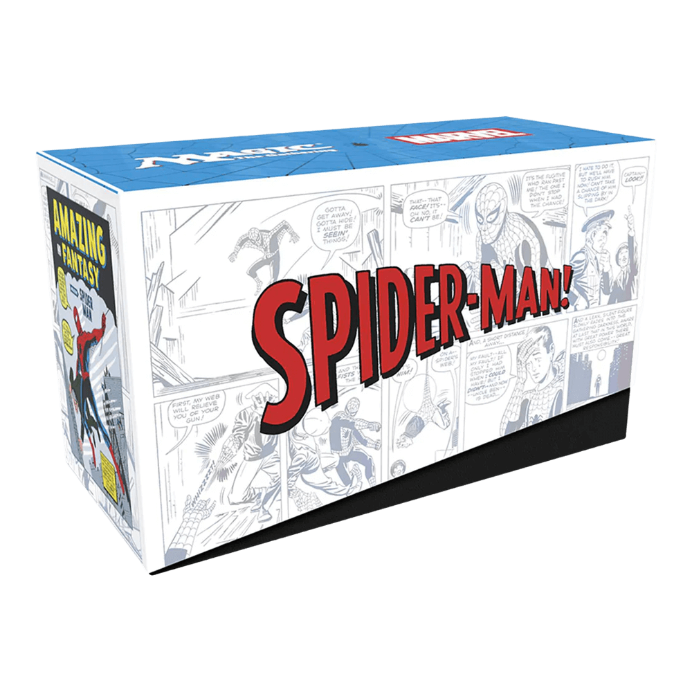 Magic: The Gathering: Marvel's Spider-Man Gift Bundle featuring comic-style Spider-Man design on box