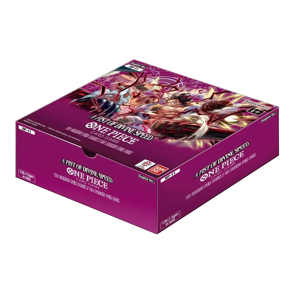 One Piece Card Game: Booster Box (OP-11) A Fist of Divine Speed packaging