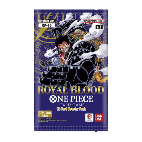One Piece Card Game: Booster Pack - (OP-10) Royal Blood featuring character artwork on packaging