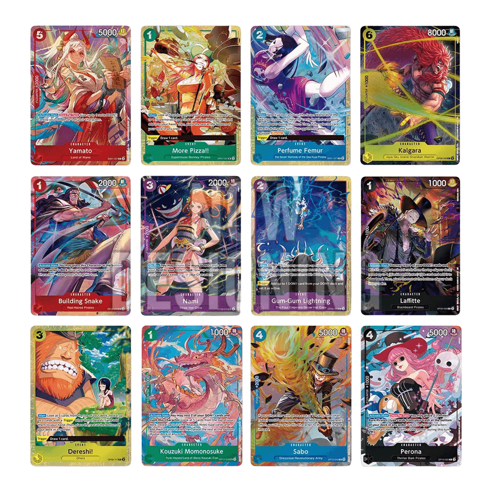 One Piece Card Game: Premium Card Collection - Best Selection Vol.4 with 12 cards and special edition booklet featuring new illustrations