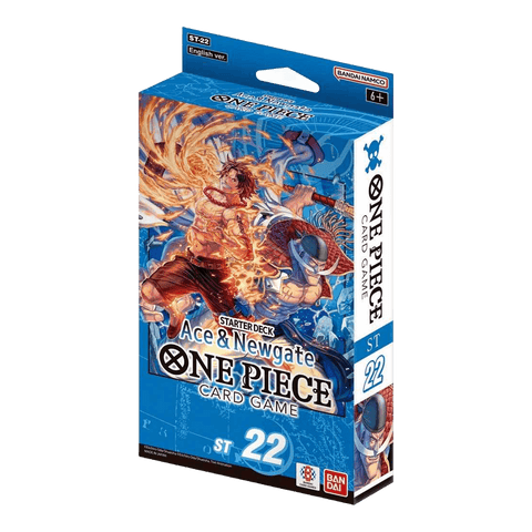 One Piece Card Game: Starter Deck - Ace & Newgate (ST-22) box featuring vibrant artwork.