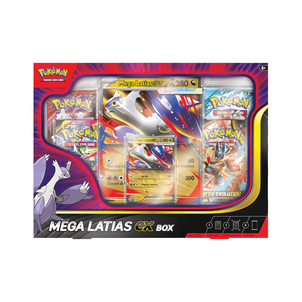 Pokémon TCG: Mega Latias ex Box with foil promo card and booster packs