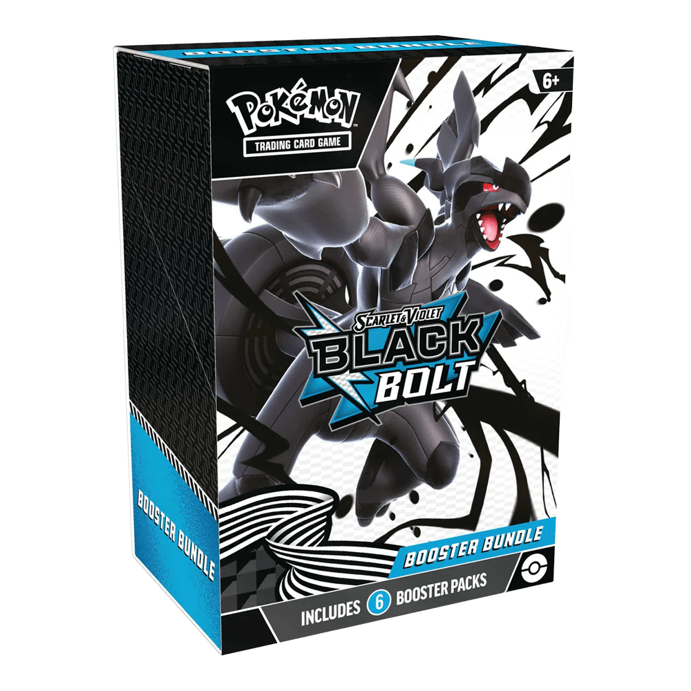 Pokémon TCG: Scarlet & Violet - Black Bolt - Booster Bundle featuring Zekrom ex, includes 6 booster packs