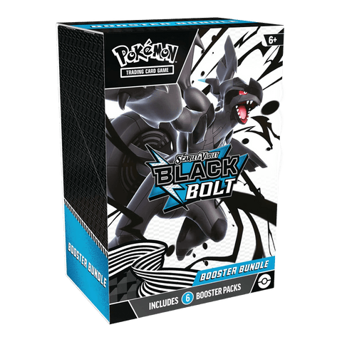 Pokémon TCG: Scarlet & Violet - Black Bolt - Booster Bundle featuring Zekrom ex, includes 6 booster packs