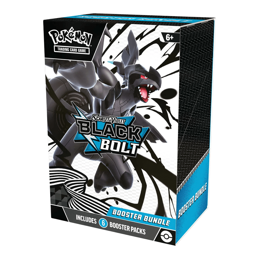 Pokémon TCG: Scarlet & Violet - Black Bolt - Booster Bundle packaging featuring Zekrom ex.