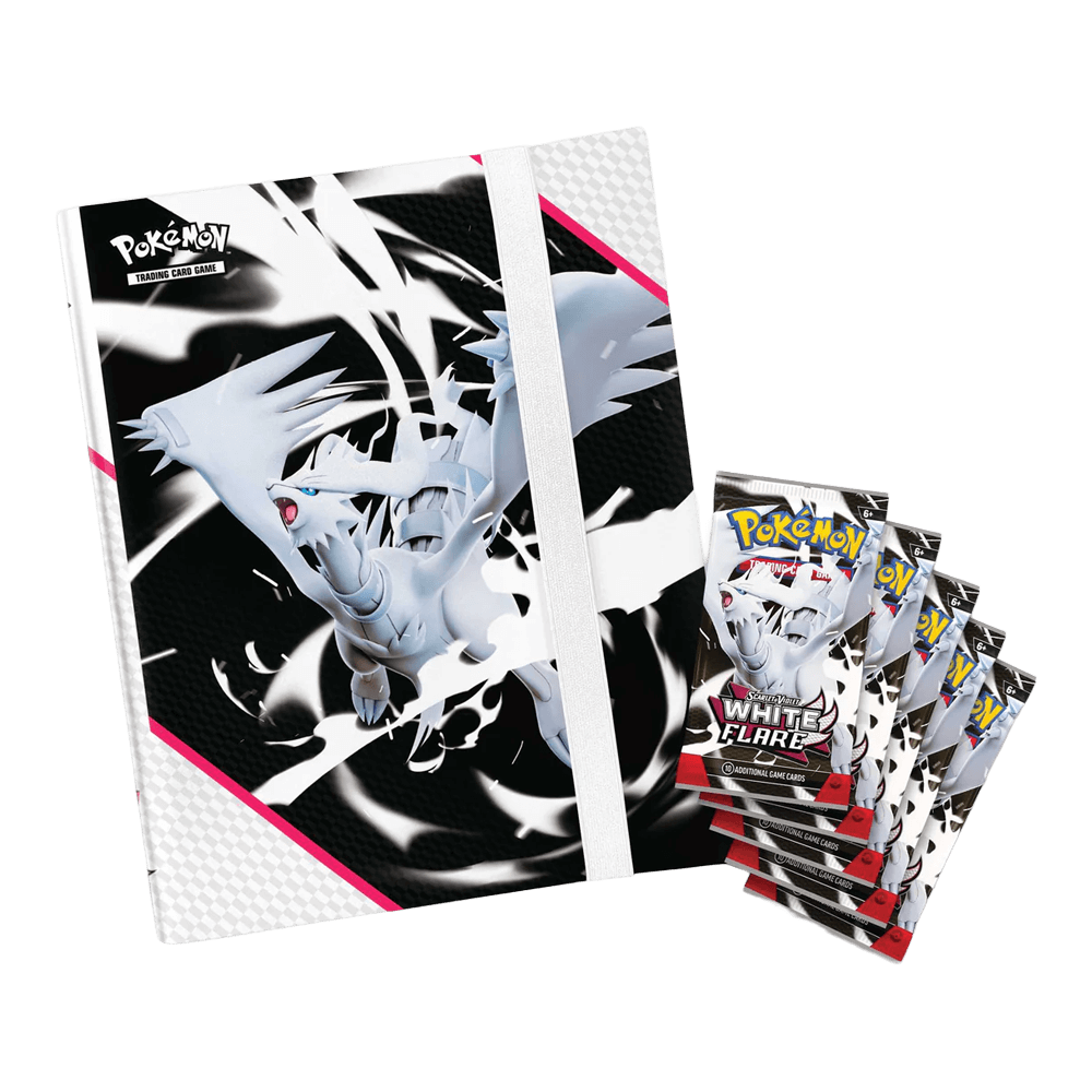 Pokémon TCG: Scarlet & Violet - White Flare - Binder Collection Reshiram with booster packs