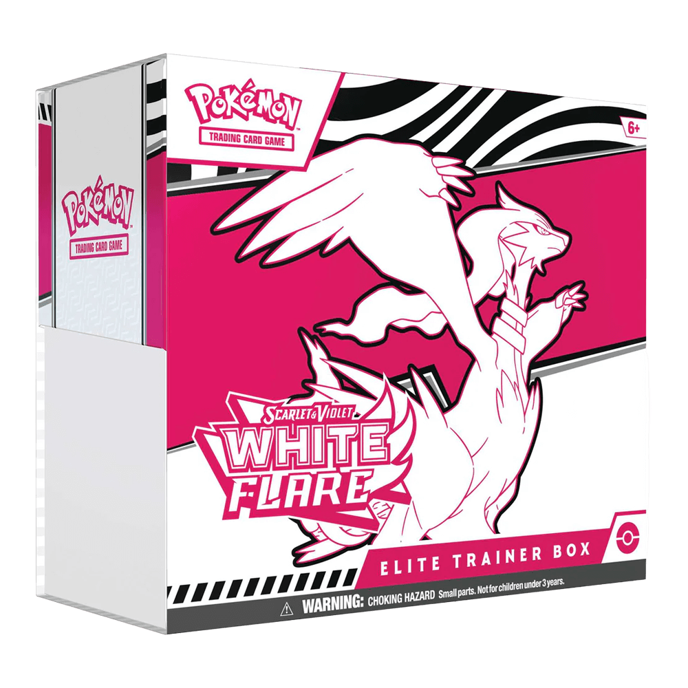 Pokémon TCG: Scarlet & Violet - White Flare - Elite Trainer Box Reshiram packaging with Reshiram illustration