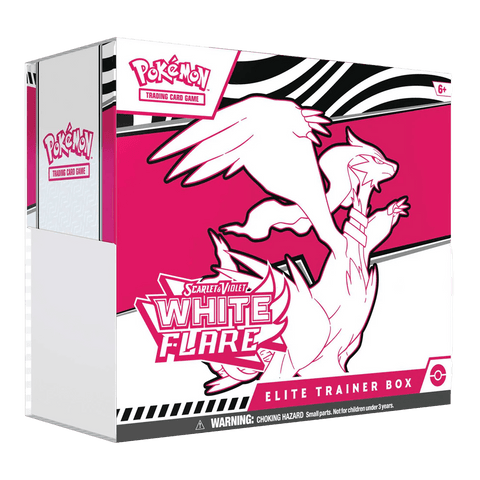 Pokémon TCG: Scarlet & Violet - White Flare - Elite Trainer Box Reshiram packaging with Reshiram illustration
