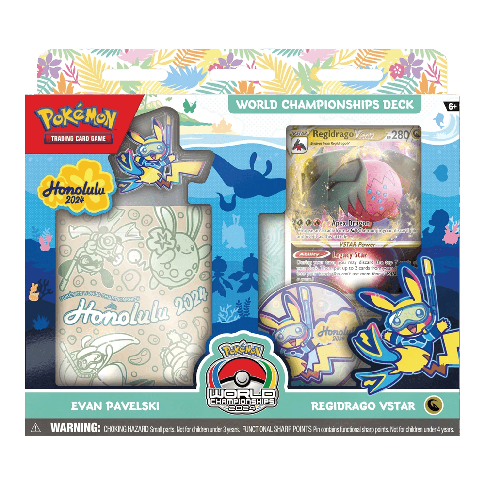 Pokémon TCG: 2024 World Champions Decks (Evan Pavelski | Regidrago VStar) box set image