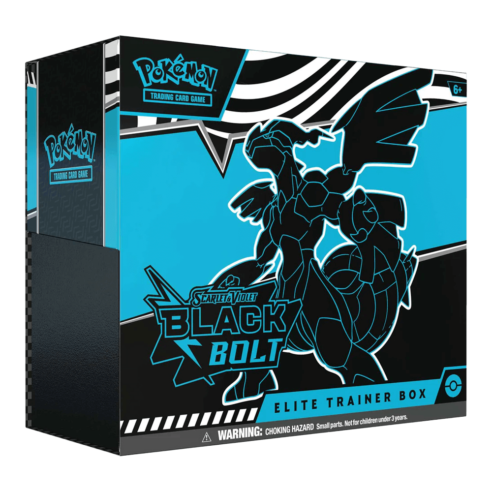 Pokémon TCG: Scarlet & Violet - Black Bolt - Elite Trainer Box Zekrom with artwork of Zekrom and branding details.