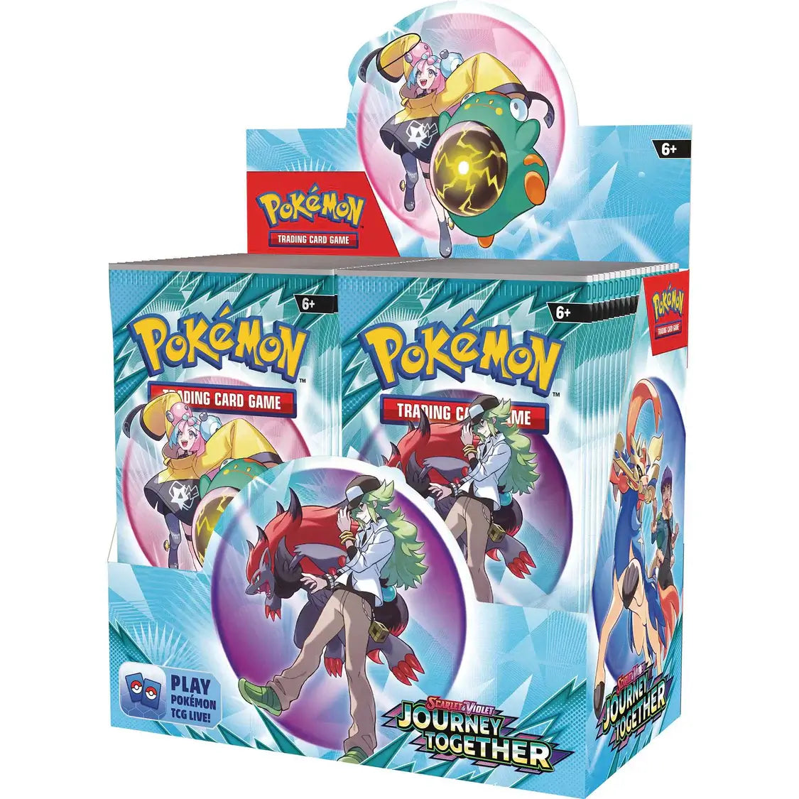 Pokémon TCG: Scarlet & Violet – Journey Together - Booster CDU featuring Trainer's Pokémon ex cards and dynamic artwork.