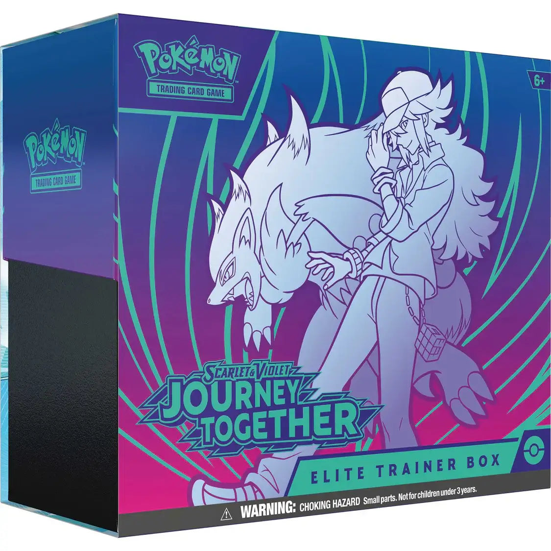 Pokémon TCG: Scarlet & Violet – Journey Together - Elite Trainer Box featuring Zoroark design.