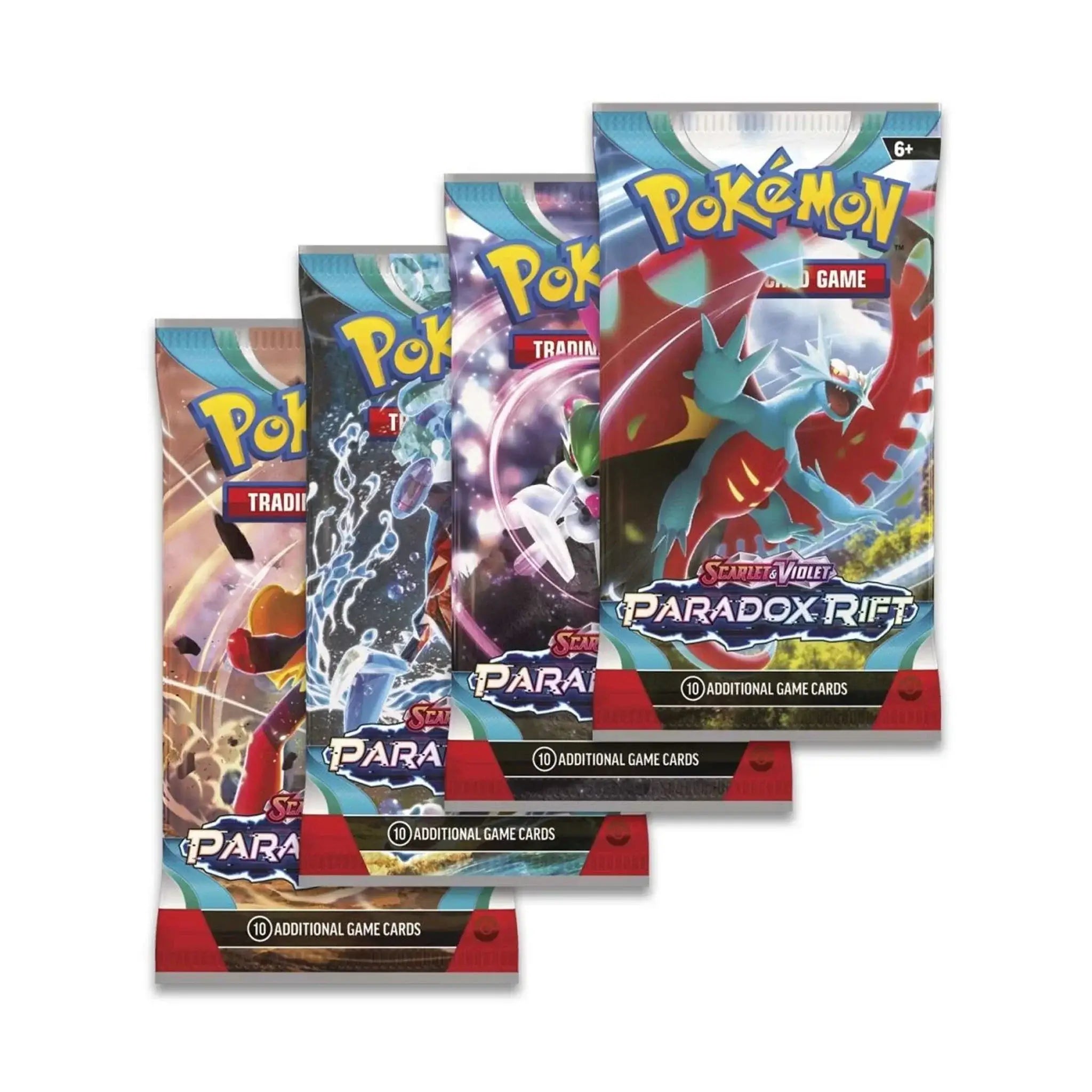 Pokémon TCG: Scarlet & Violet - Paradox Rift - Booster Pack featuring various Pokémon cards.