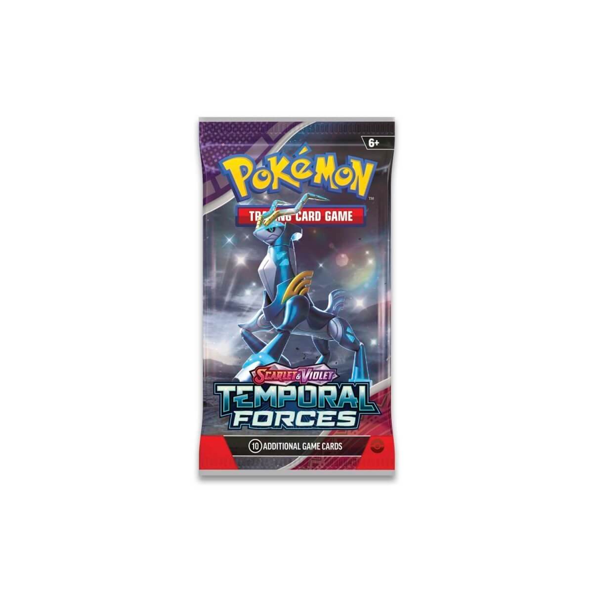 Pokémon TCG: Scarlet & Violet - Temporal Forces - Booster Pack featuring dynamic artwork and powerful cards.