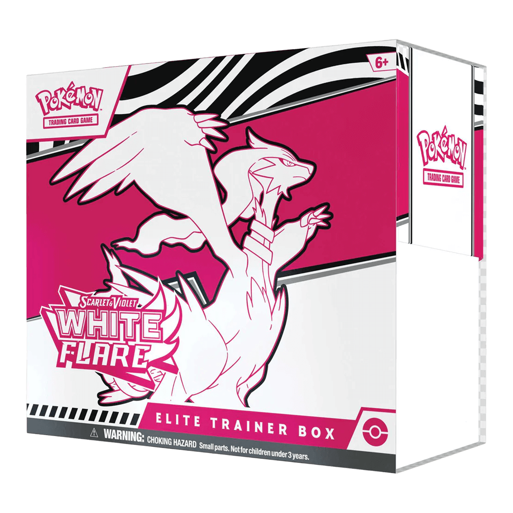 Pokémon TCG: Scarlet & Violet - White Flare - Elite Trainer Box Reshiram featuring Reshiram illustration.