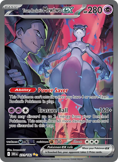 #231 Team Rocket's Mewtwo ex