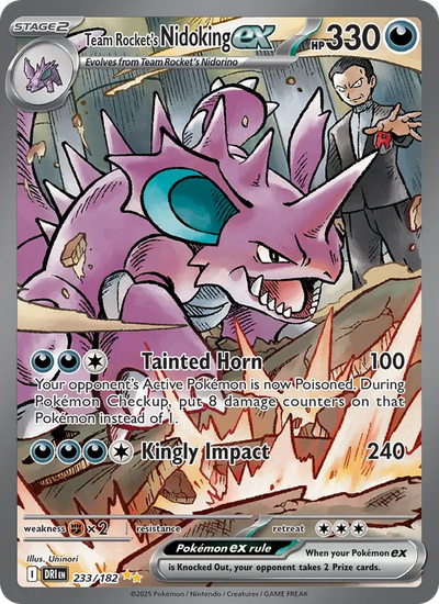 #233 Team Rocket's Nidoking ex