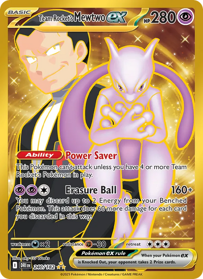 #240 Team Rocket's Mewtwo ex